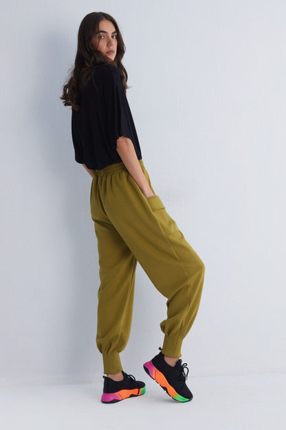 Stylish Comfort Chakra Olive Green Cargo Pants