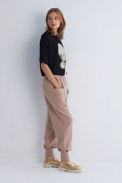 Stylish Comfort Chakra Dusty Pink Cargo Pants