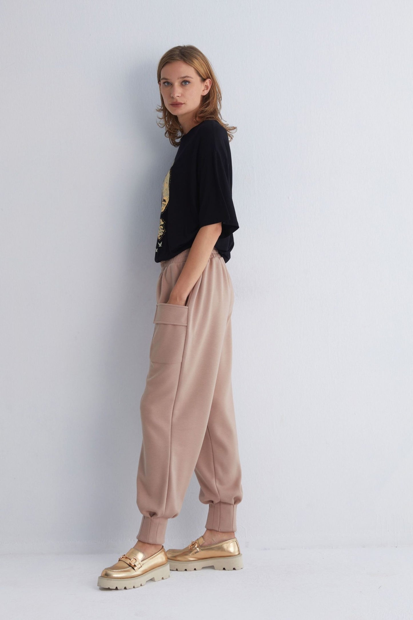 Stylish Comfort Chakra Dusty Pink Cargo Pants