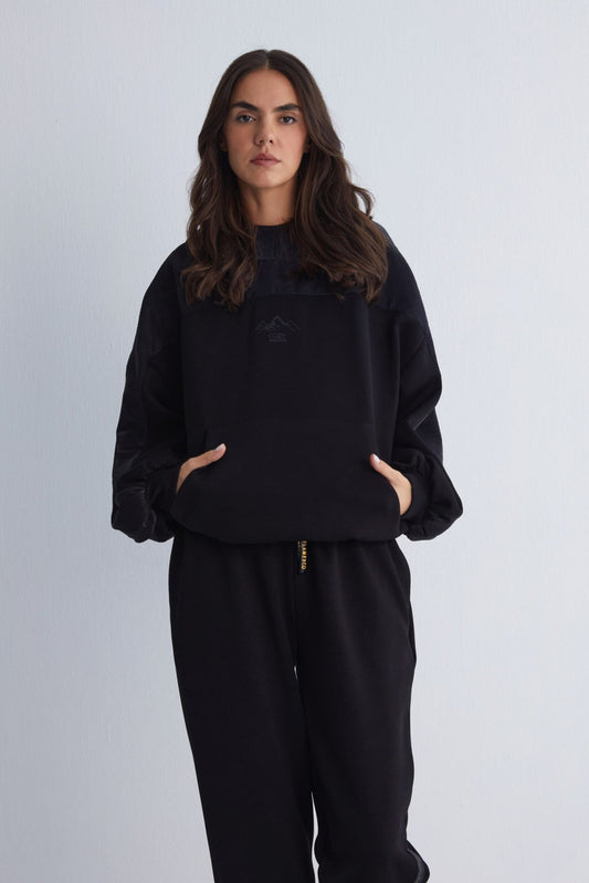 Cozy Winter Black Sweatshirt